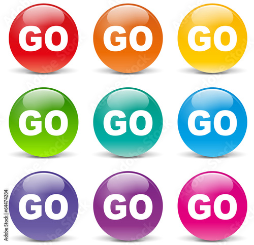 Vector go set icons