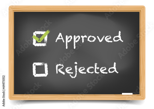 Blackboard Approved Rejected