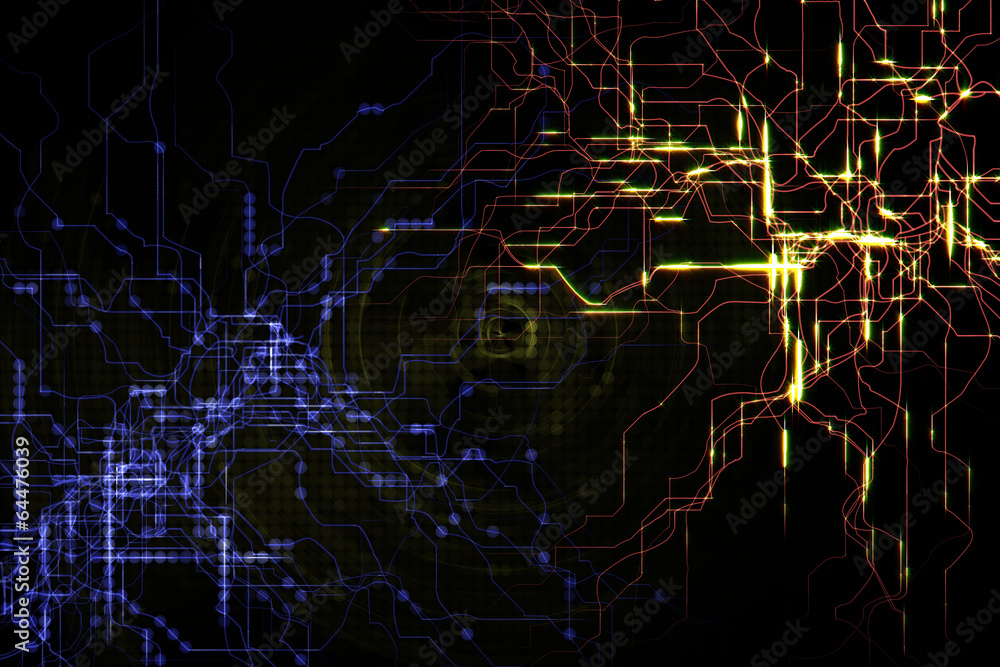 abstract circuit