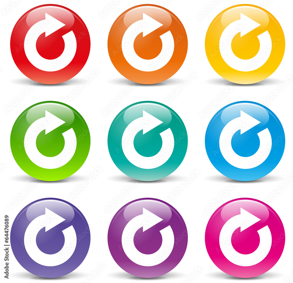 Vector refresh set icons Vector refresh set icons
