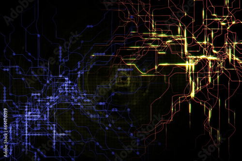 abstract circuit