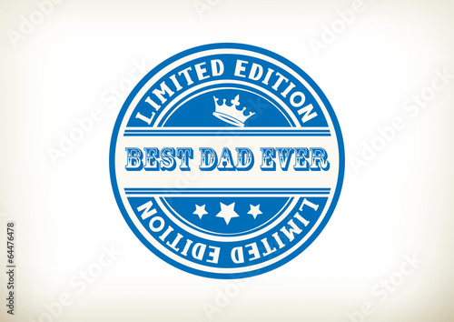 Best Dad- Stamp