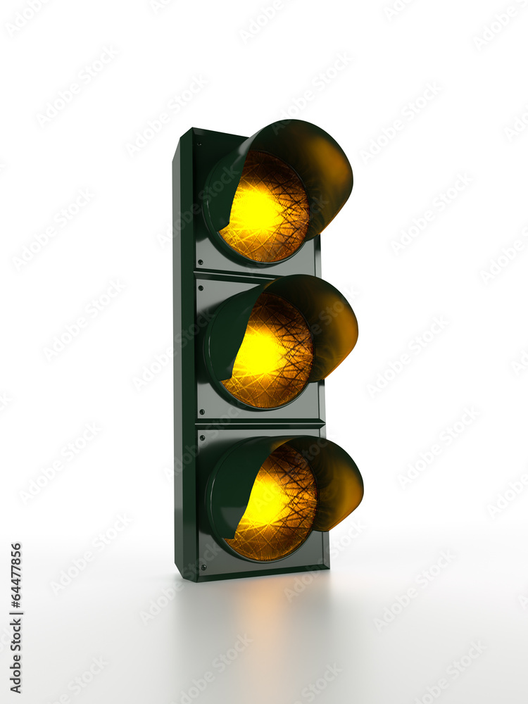 Ampel Alles auf gelb StockFoto Adobe Stock