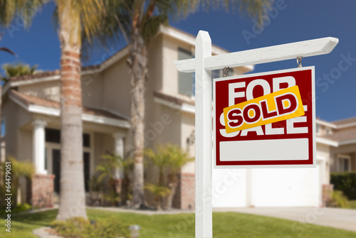 Sold Home For Sale Sign in ...