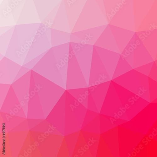 Abstract triangle geometric red square vector background