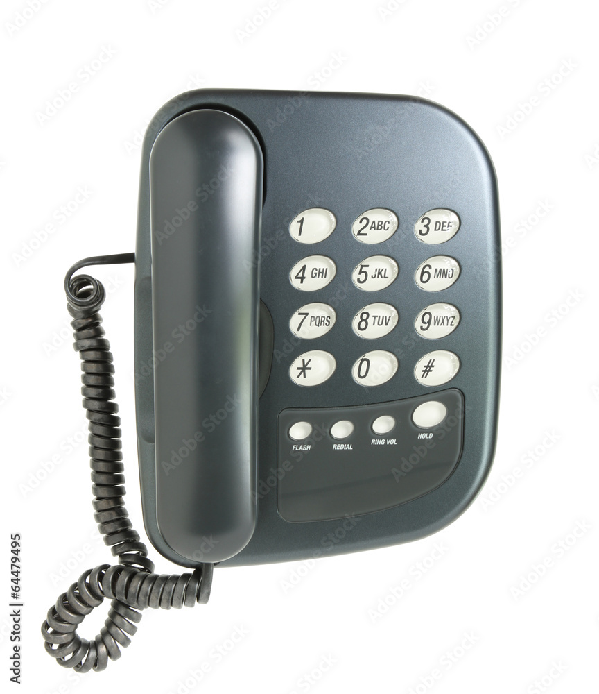 Desk telephone isolated on white background Desk telephone isolated on white background