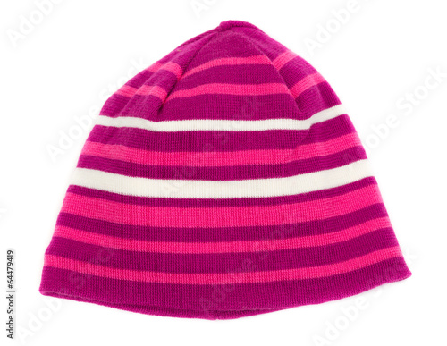 Striped warm hat