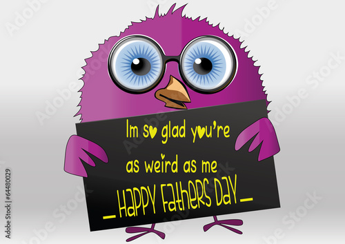 Fathers Day-Purple Chick