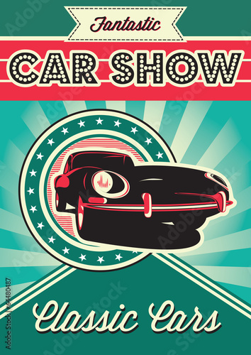 poster for the exhibition of cars