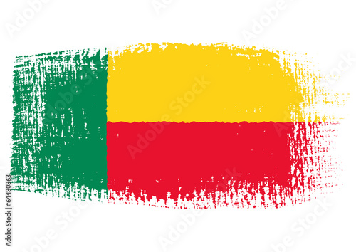brushstroke flag Benin