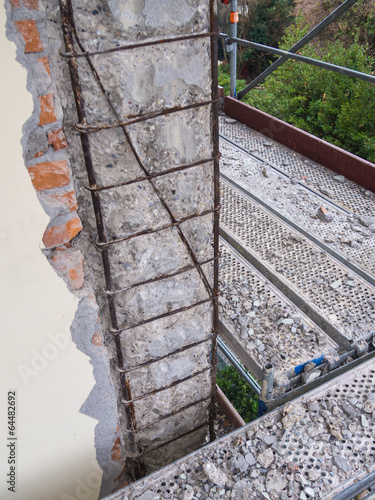 reinforced concrete structure deteriorated