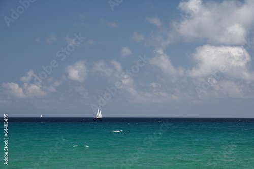 Beautiful seascape on a summer sunny day