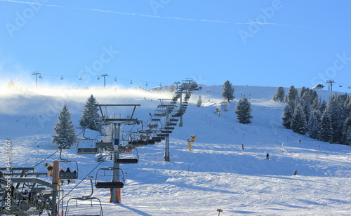 Ski resort Zillertal Arena. Gerlos, Austria.