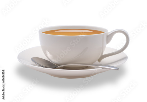 Cup of tea isolate on white background