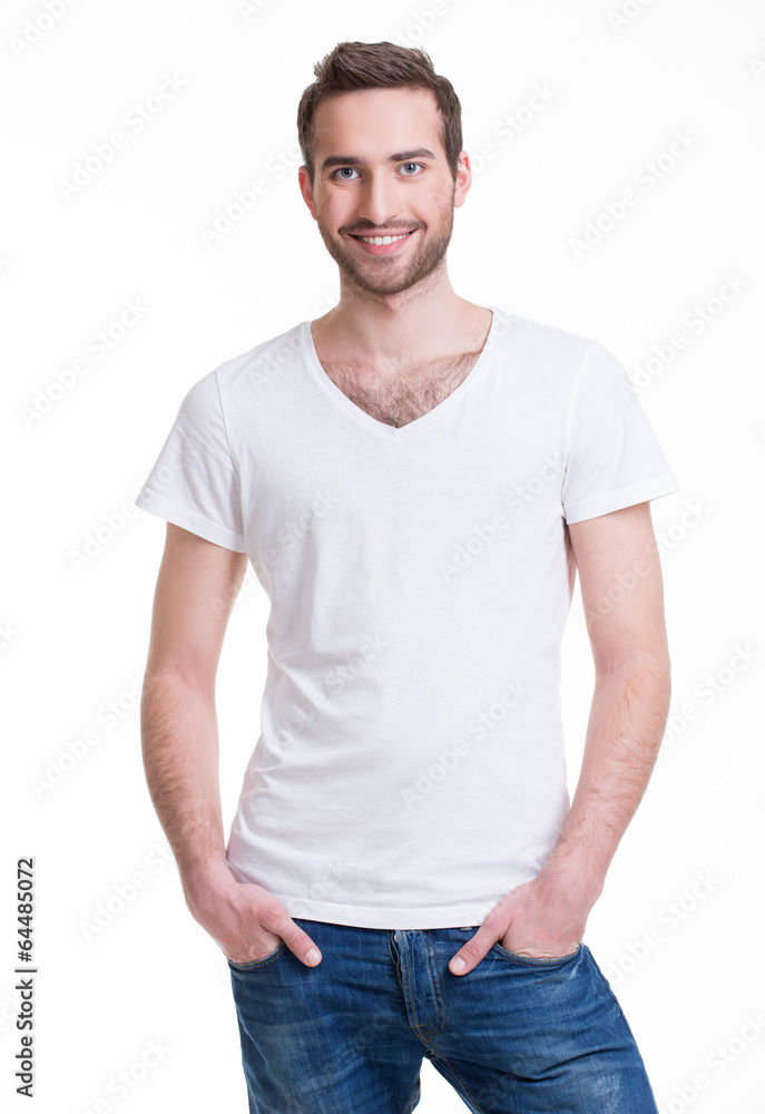 Portrait of smiling happy man. Portrait of smiling happy man.