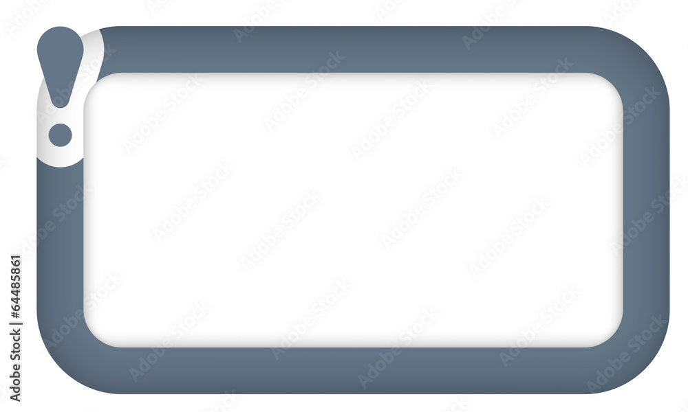 vector box for entering text with exclamation mark vector box for entering text with exclamation mark