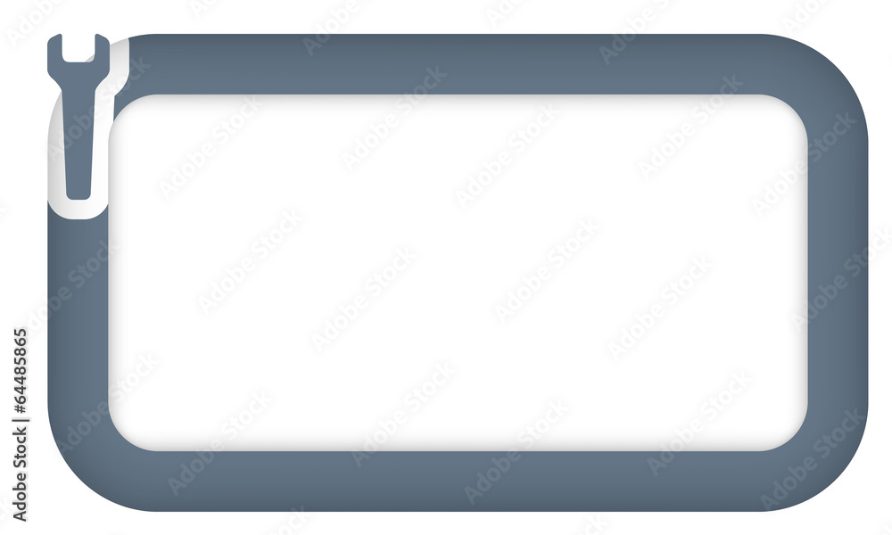 vector box for entering text with spanner vector box for entering text with spanner