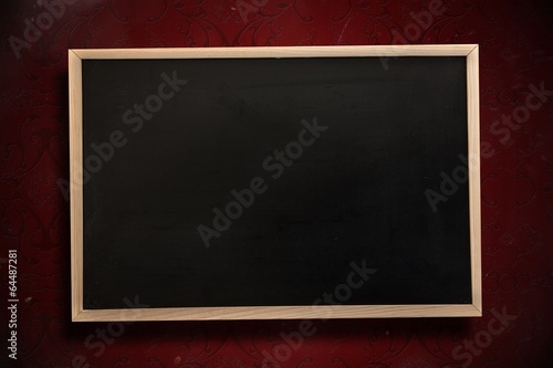 Composite image of chalkboard with wooden frame