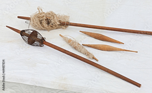 old tools for manual spinning