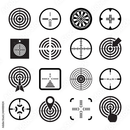 Set icons of target and sights