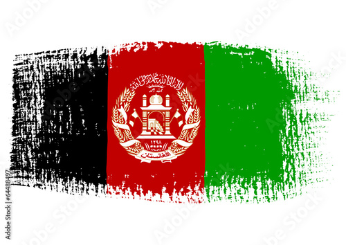 Brushstroke Flag Afghanistan