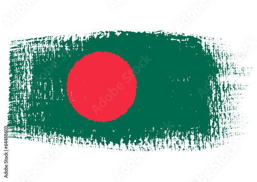 brushstroke flag Bangladesh