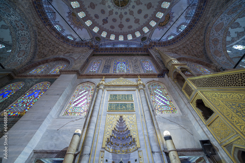 Photography Mihrab of Blue Mosque, Sultanahmet, Istanbul, Turkey