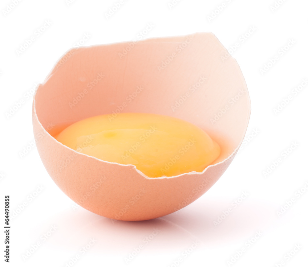 Breaking egg isolated on white background cutout Breaking egg isolated on white background cutout