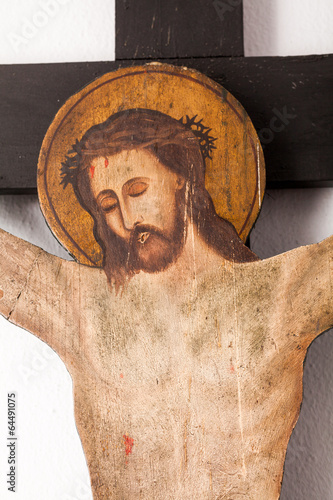 Crucifixion scene of Jesus photo