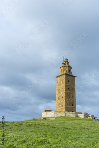 Tower of Hercules in A Coruna, Galicia, Spain.