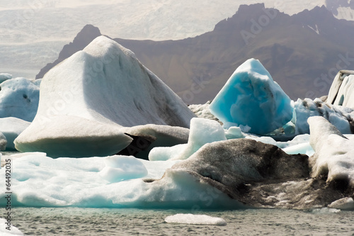 Icebergs of Joekulsarlon Bay photo