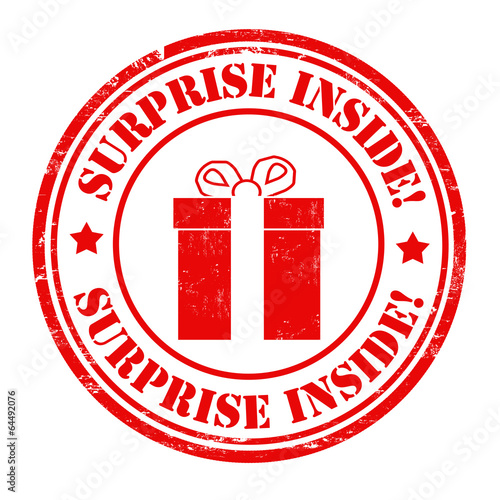 Surprise inside stamp