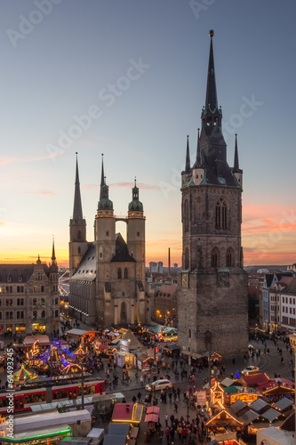 The Five Towers of Halle (Saale)