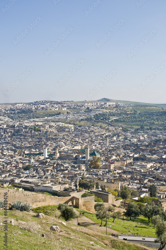 Fez general view at Morocco