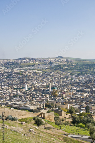 Fez general view at Morocco