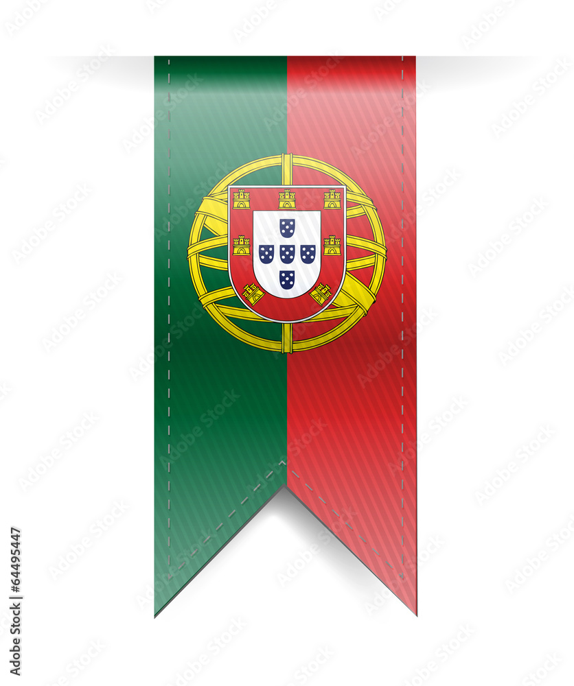 portugal flag banner illustration design portugal flag banner illustration design