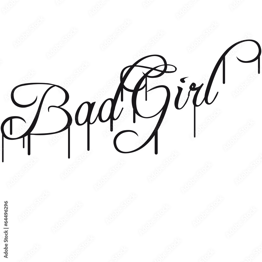 Obraz premium Cool Bad Girl Mädchen Graffiti