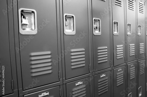 Fototapeta Student Lockers University School Campus Hallway Storage Locker