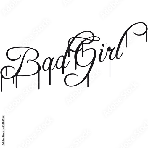 Cool Bad Girl Mädchen Graffiti