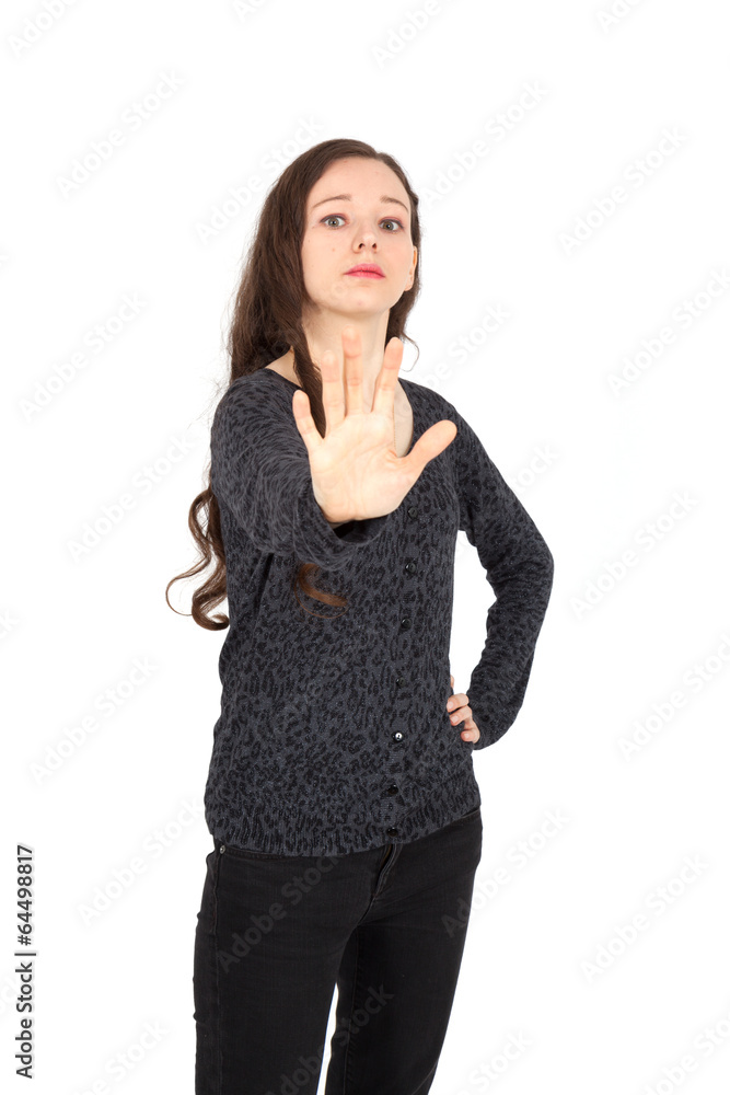 Beautiful young woman posing Beautiful young woman posing