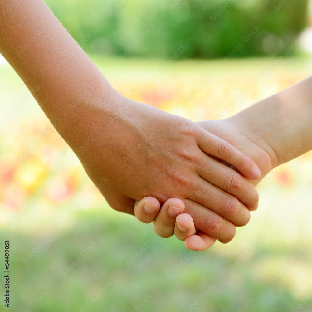 hands of children over summer nature outdoor hands of children over summer nature outdoor
