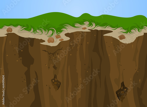 Cliff nature,Landscape vector background