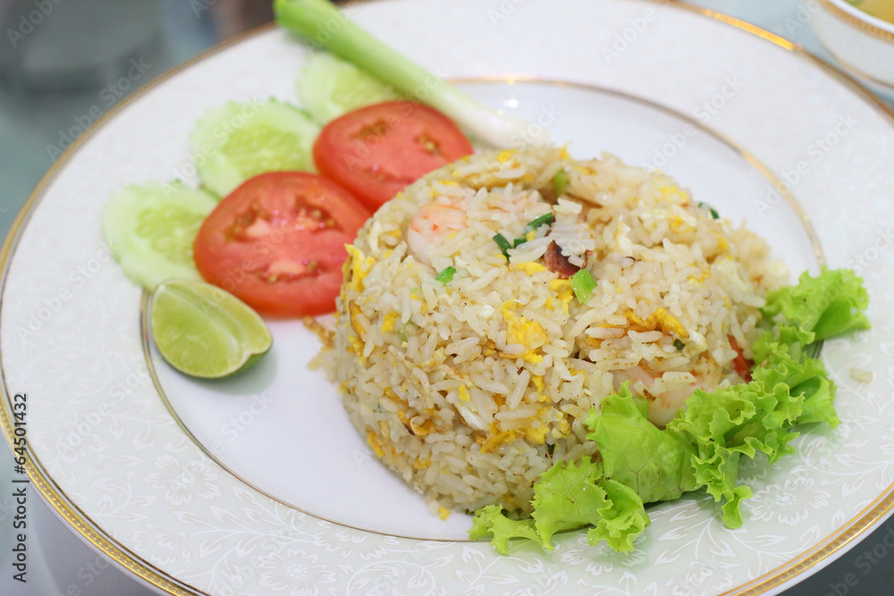 Thai food, fried rice, menu of local food in thailand Thai food, fried rice, menu of local food in thailand