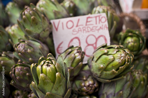 Artichauts au marché Campo de’ Fiori, Rome