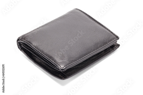 Black leather wallet