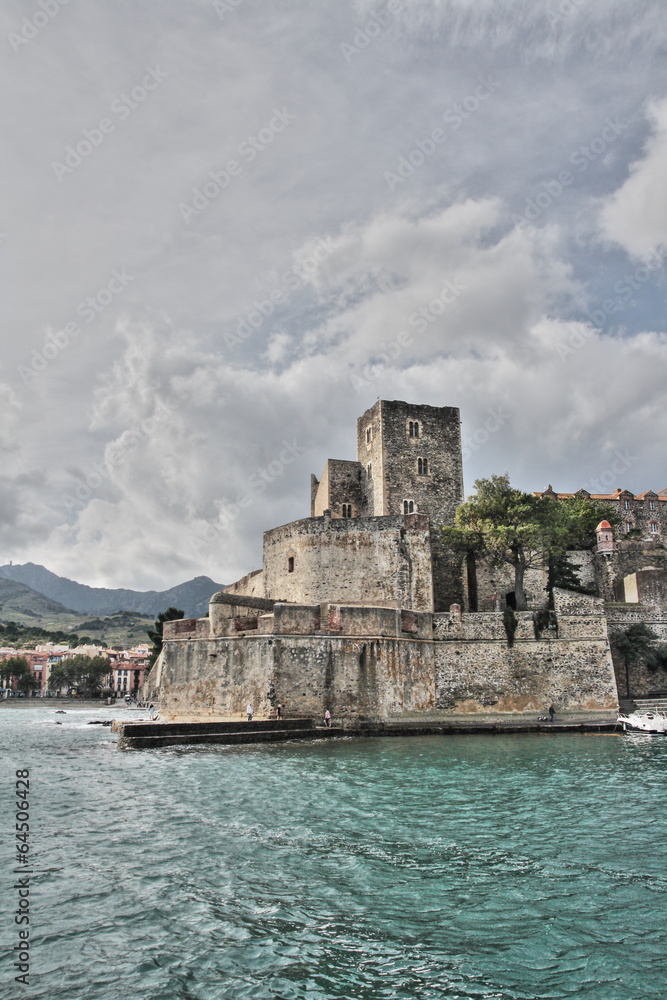 Fototapeta premium Château royal de Collioure, Pyrénées Orientales