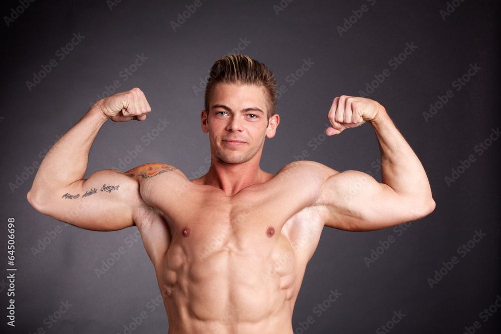 muscular male model