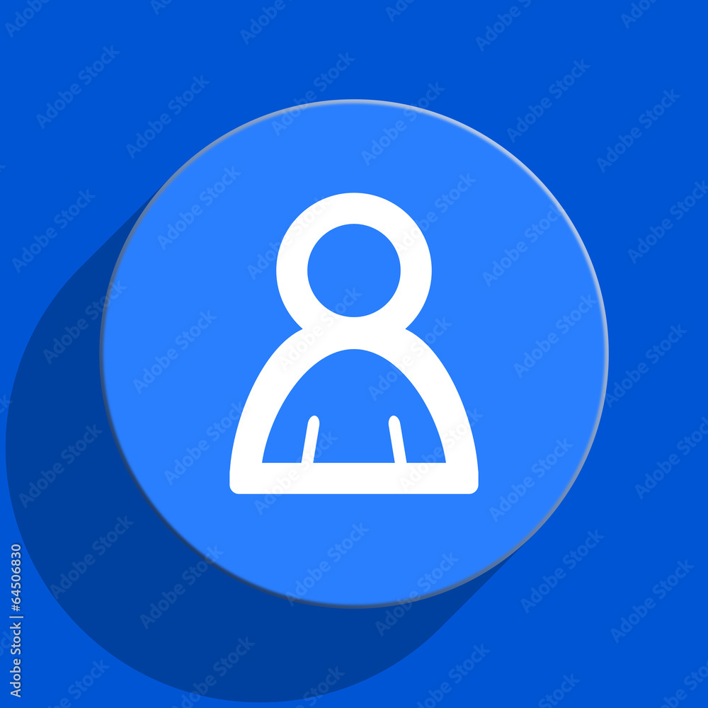 person blue web flat icon person blue web flat icon