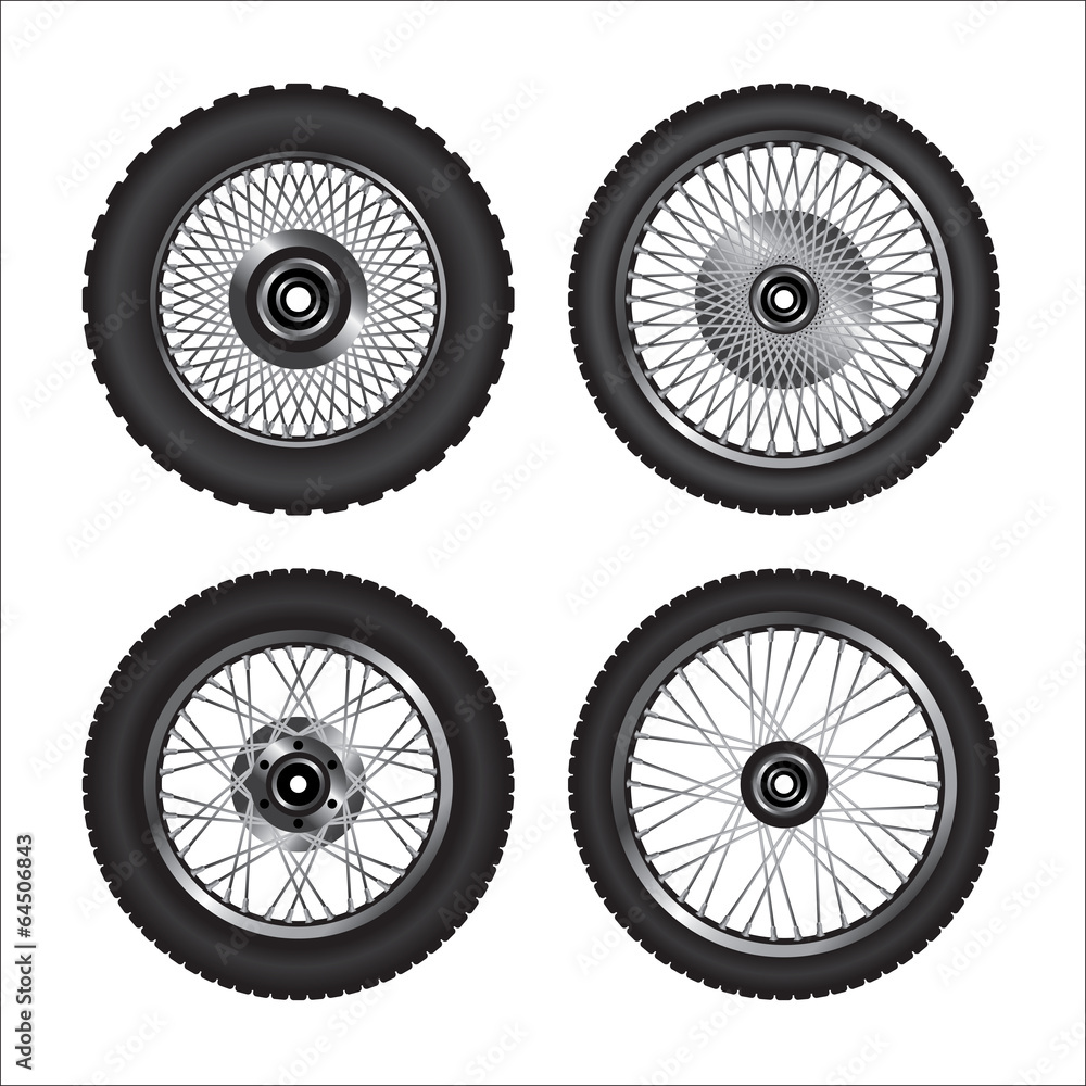 Obraz premium Motorcycle wheels
