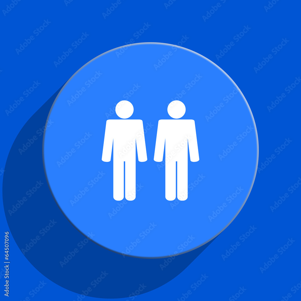 couple blue web flat icon couple blue web flat icon